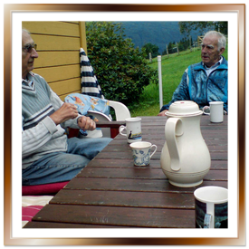 Malfinn og Johannes Haugland søndag 10. august 2008